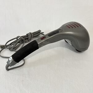 Homedics Heated Body Massager Model PA-1 Dual Head Percussion Hand Held Tested